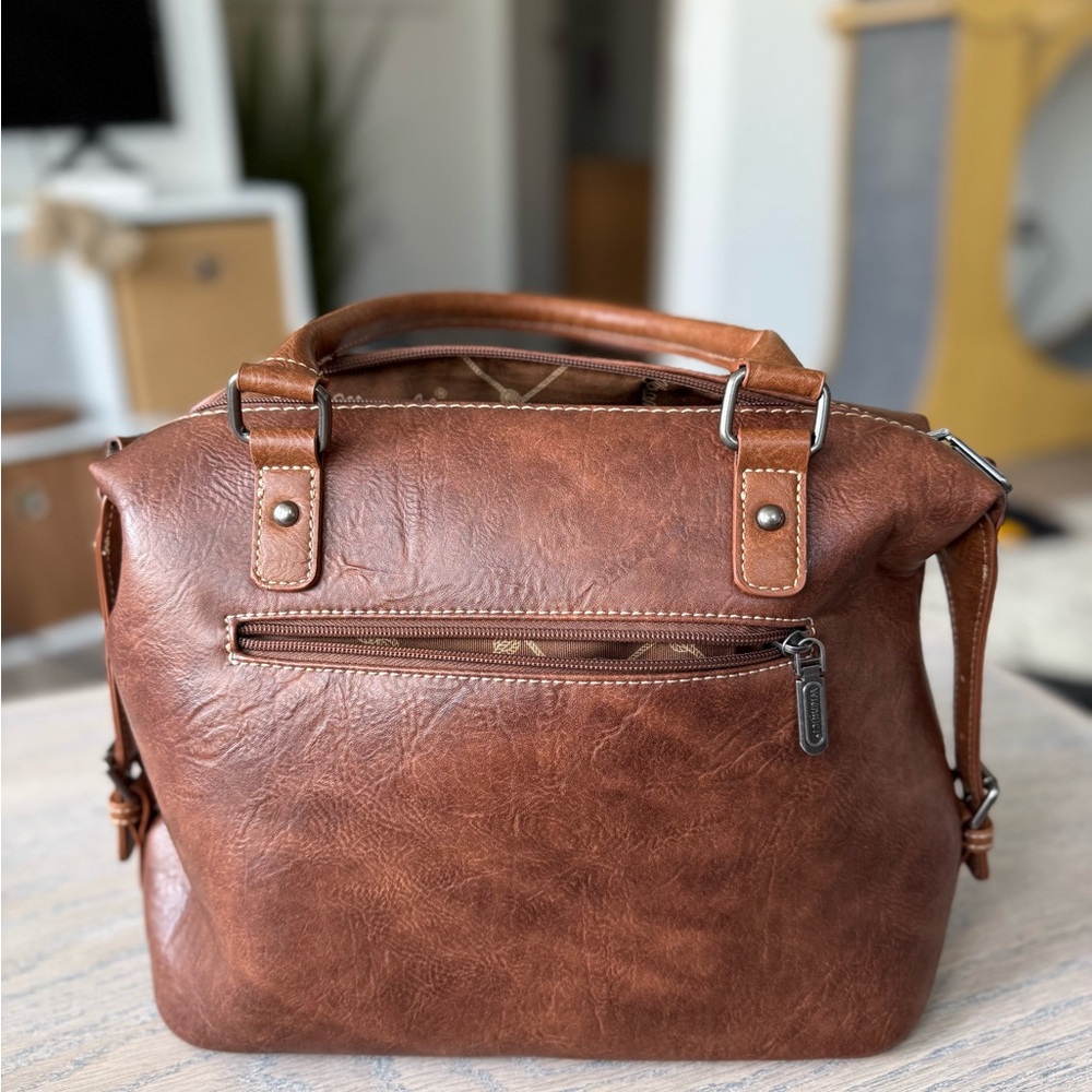 Wrangler Brown Leather Purse - Picture 2 of 8